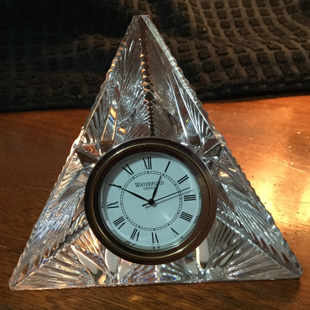 Waterford crystal desk clock